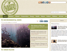 Tablet Screenshot of earthtimes.org